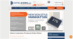 Desktop Screenshot of hotelsigns.com